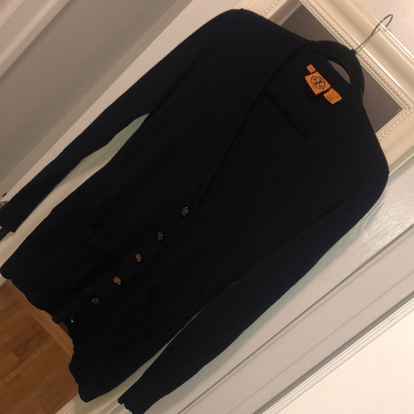 TORY BURCH | Merino Wool Cardigan - Picture 1 of 9